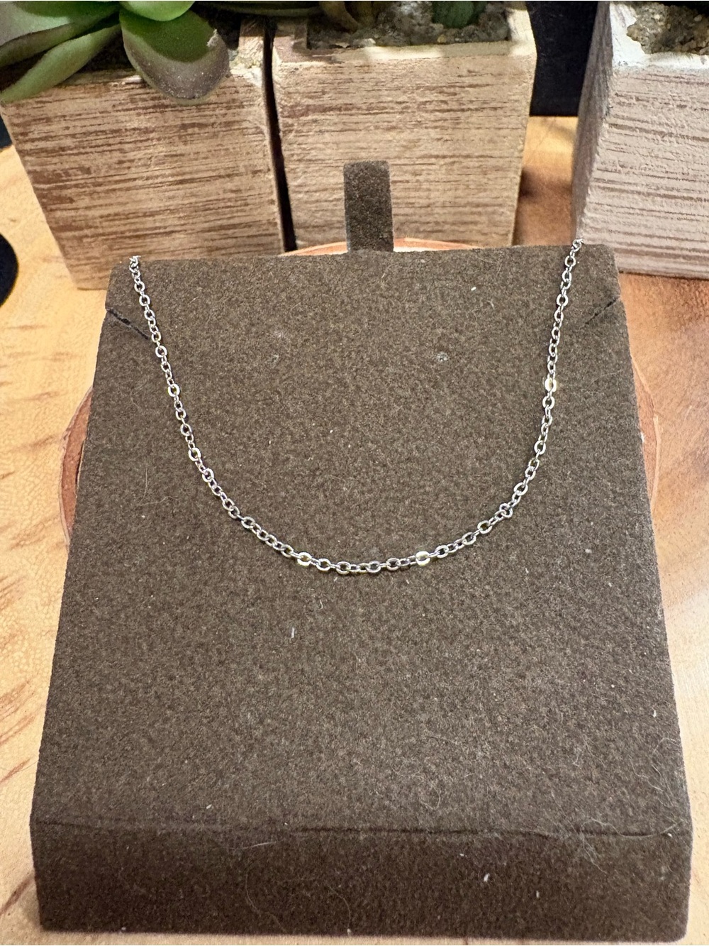 Delicate Silvertone Chain Necklace - Minimalist Women’s Jewelry